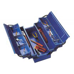 Foto Caja metálica porta herramientas Arza de 5 compartimientos.